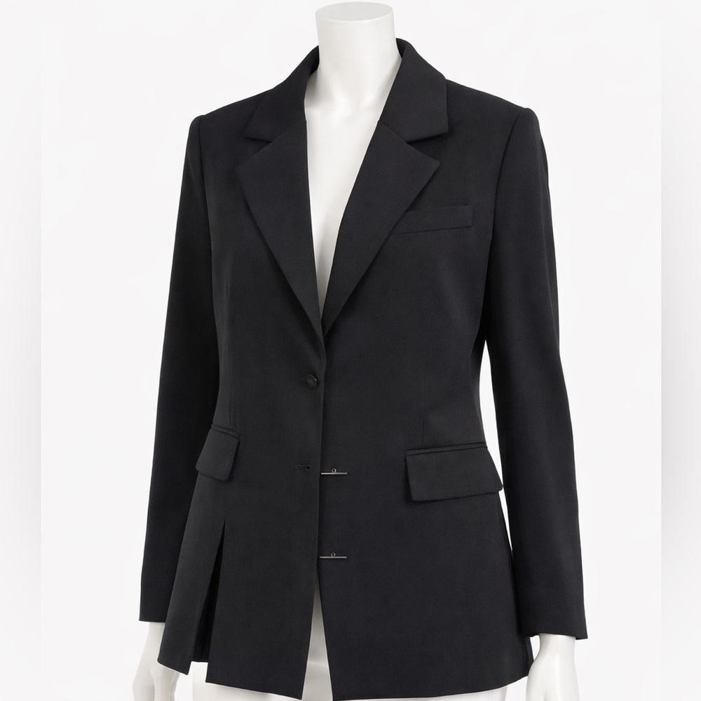 Women’s Black Blazer Jacket XS Minimalist Tailored